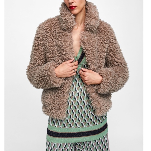zara teddy bear jacket